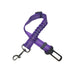 Ceinture de sécurité élastique et réfléchissante pour chien orange - Violet - Harnais de ceinture de sécurité réglable