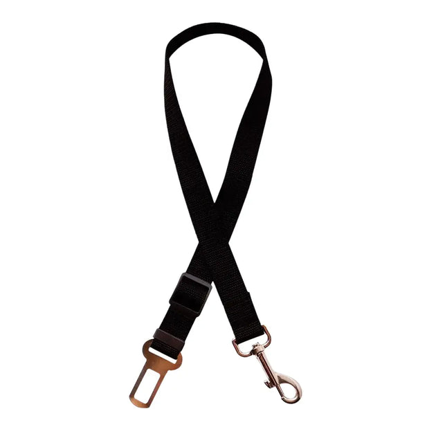 Ceinture de sécurité élastique et réfléchissante pour chien orange - CWQY-4-Noir - Harnais de ceinture de sécurité