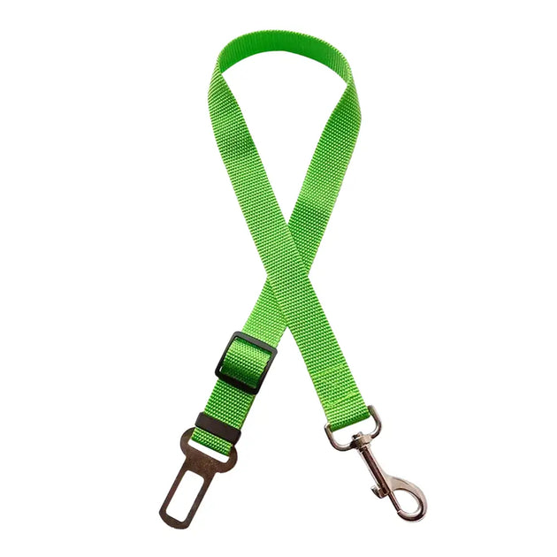 Ceinture de sécurité élastique et réfléchissante pour chien orange - CWQY-4-Vert - Harnais de ceinture de sécurité