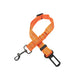Ceinture de sécurité élastique et réfléchissante pour chien orange - Orange - Harnais de ceinture de sécurité réglable