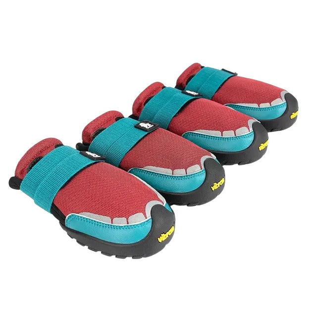 Chaussures de randonnée pour chien Truelove Vibram - Jujube Rouge 4 Pièces / M - Chaussure pour animaux de compagnie