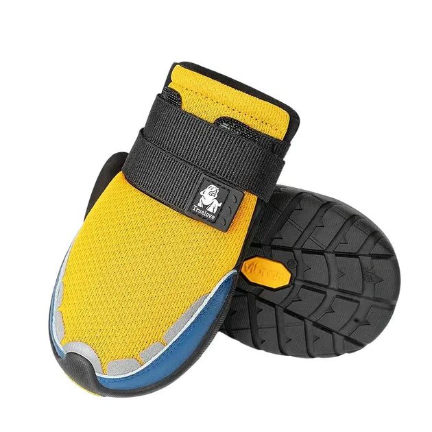 Chaussures de randonnée pour chien Truelove Vibram - Tige d’or 2 Pièces / XXL - Chaussure pour animaux de compagnie