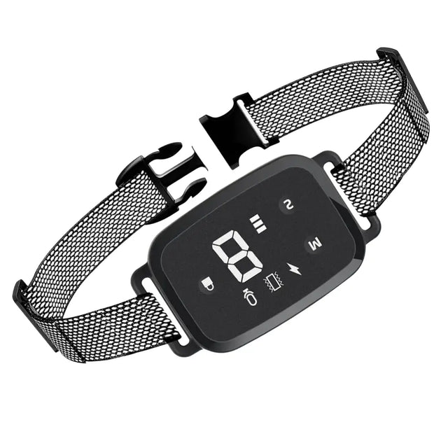 Collier Anti-Aboiement Intelligent Étanche Rechargeable - Blanc - Collier anti-aboiement pour chien