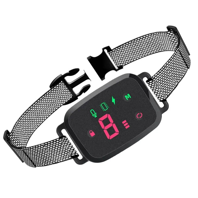 Collier Anti-Aboiement Intelligent Étanche Rechargeable - Noir - Collier anti-aboiement pour chien