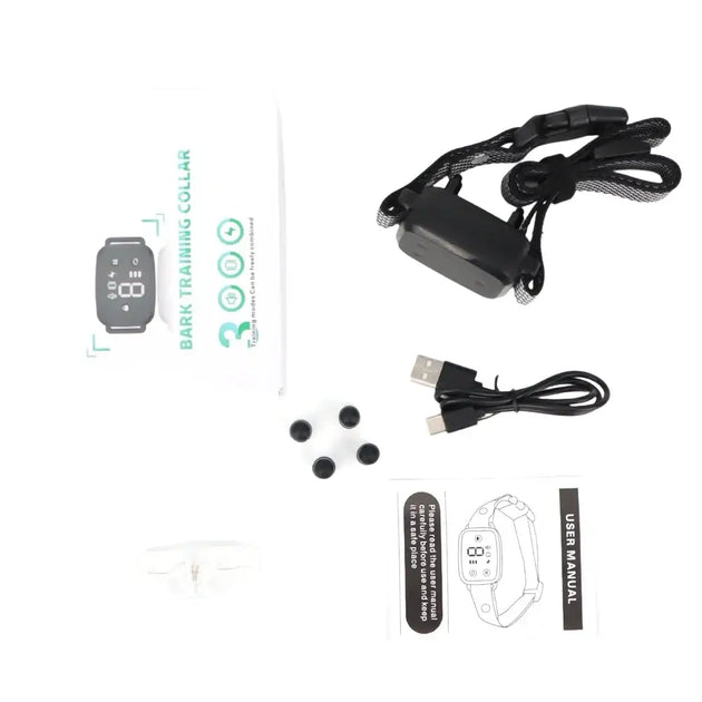 Collier Anti-Aboiement Intelligent Étanche Rechargeable - Collier anti-aboiement pour chien