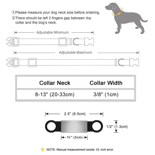 Collier chat réfléchissant rouge avec plaque gravée personnalisable - Collier pour chat