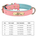 Collier chien avec plaque identité cuir golden retriever - Rose / XS（Ancien) - Collier pour chien