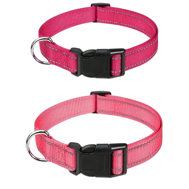 Collier ras du cou décoratif pour chiens et chiots GXQ07 - 2 Pièces Roses Roses 1 / XL(2.5CM)(45-70CM) - Collier