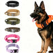 Collier tactique orange pour chien avec poignée et boucle robuste - Collier tactique pour chien