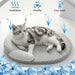 Cooling Dog Bed Summer Ice Silk Cat Mat Oval Pet Nest Breathable Heat Dissipation Cooling Pad for Small Medium Large