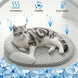 Cooling Dog Bed Summer Ice Silk Cat Mat Oval Pet Nest Breathable Heat Dissipation Cooling Pad for Small Medium Large