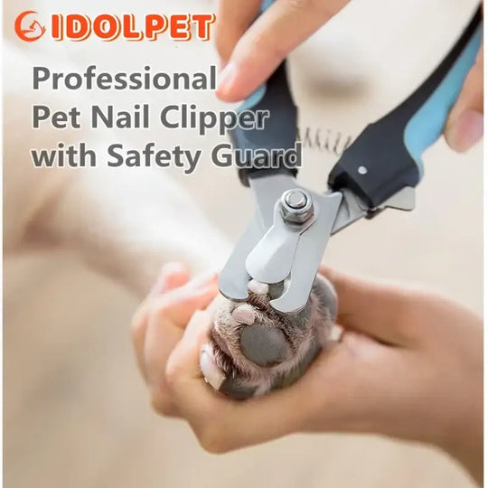 Coupe-ongles professionnel en acier inoxydable avec garde de sécurité - Coupe ongle pour animaux