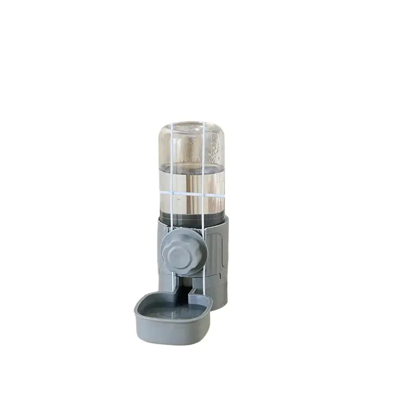 Distributeur Automatique d’Eau et de Nourriture pour Chiens et Chats - Buveur Gris - Mangeoire pour animaux de compagnie