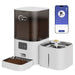 Distributeur de croquettes et fontaine à eau pour chat - 5G. 2.4G WIFI BLANC / Etats Unis / 6L - Mangeoire pour chien