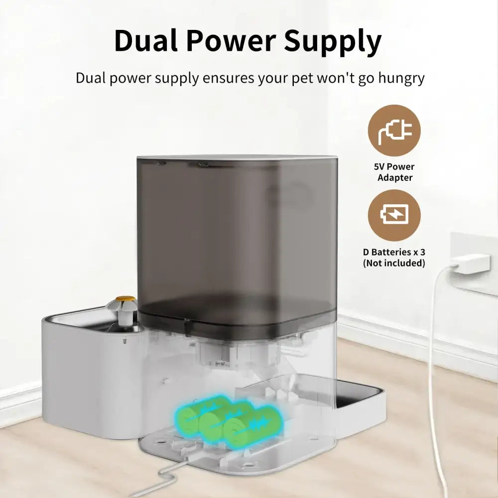 Distributeur de croquettes et fontaine à eau pour chat - Mangeoire pour chien