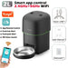 Distributeur de croquettes wifi 4L pour chien et chat - Application Tuya 2 L Noir / Compatible avec les réseau 5 G