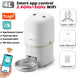 Distributeur de croquettes wifi 4L pour chien et chat - Application Tuya Blanche 2 L / Compatible avec les réseau 5 G
