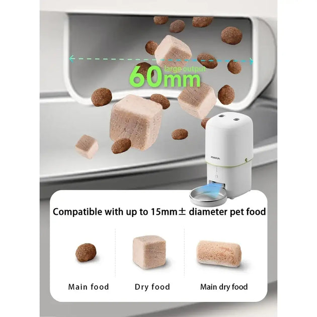 Distributeur de croquettes wifi 4L pour chien et chat - Mangeoire automatique pour chat et chien