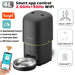 Distributeur de croquettes wifi 4L pour chien et chat - Tuya Application 4 L Noir / Compatible avec les réseau 5 G