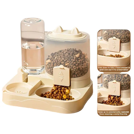 Distributeur de nourriture pour chien et water dispenser - Distributeur d’eau et de nourriture pour animaux de compagnie