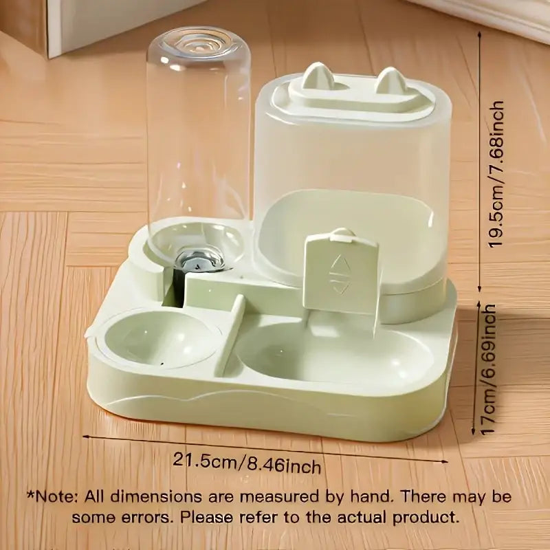 Distributeur de nourriture pour chien et water dispenser - Vert - Distributeur d’eau et de nourriture pour animaux