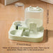 Distributeur de nourriture pour chien et water dispenser - Vert - Distributeur d’eau et de nourriture pour animaux