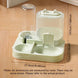 Distributeur de nourriture pour chien et water dispenser - Vert - Distributeur d’eau et de nourriture pour animaux
