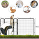 Enclos dressage chien pliable métal avec porte – Noir - Parc pour chien