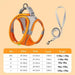 Ensemble harnais et laisse ajustable pour petit chien et chat - Orange / XXS - Laisse et harnais pour chien