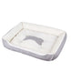 Grand lit douillet pour chien et chat gris - Gris blanc / S-60x45cm - Canapé pour chien