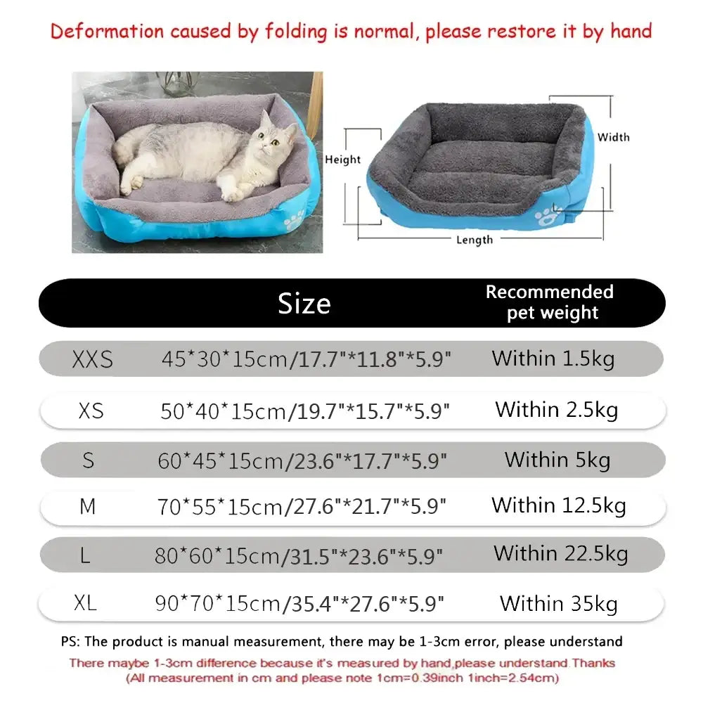 Grand lit douillet pour chien et chat gris - Canapé pour chien