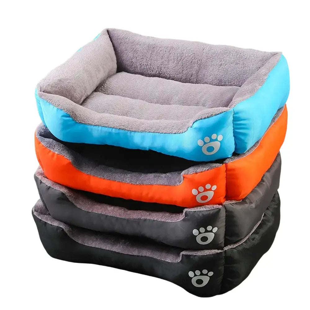 Grand lit douillet pour chien et chat gris - Canapé pour chien