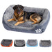 Grand lit douillet pour chien et chat gris - Canapé pour chien