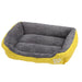 Grand lit douillet pour chien et chat gris - Jaune / XXS-45x30cm - Canapé pour chien