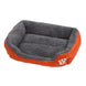 Grand lit douillet pour chien et chat gris - Orange / XS-50x40cm - Canapé pour chien