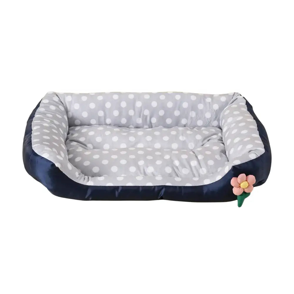 Grand lit douillet pour chien et chat gris - Point Gris / XXS-45x30cm - Canapé pour chien