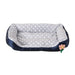 Grand lit douillet pour chien et chat gris - Point Gris / XXS-45x30cm - Canapé pour chien