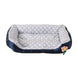 Grand lit douillet pour chien et chat gris - Point Gris / XXS-45x30cm - Canapé pour chien
