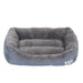 Grand lit douillet pour chien et chat gris - Gris / XL-90x70cm - Canapé pour chien