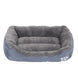 Grand lit douillet pour chien et chat gris - Gris / XL-90x70cm - Canapé pour chien