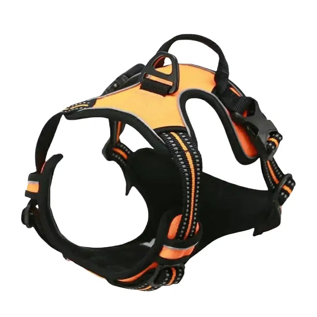 Harnais pour chien en mesh noir et puppy accessories - Jaune / S - Harnais pour chien