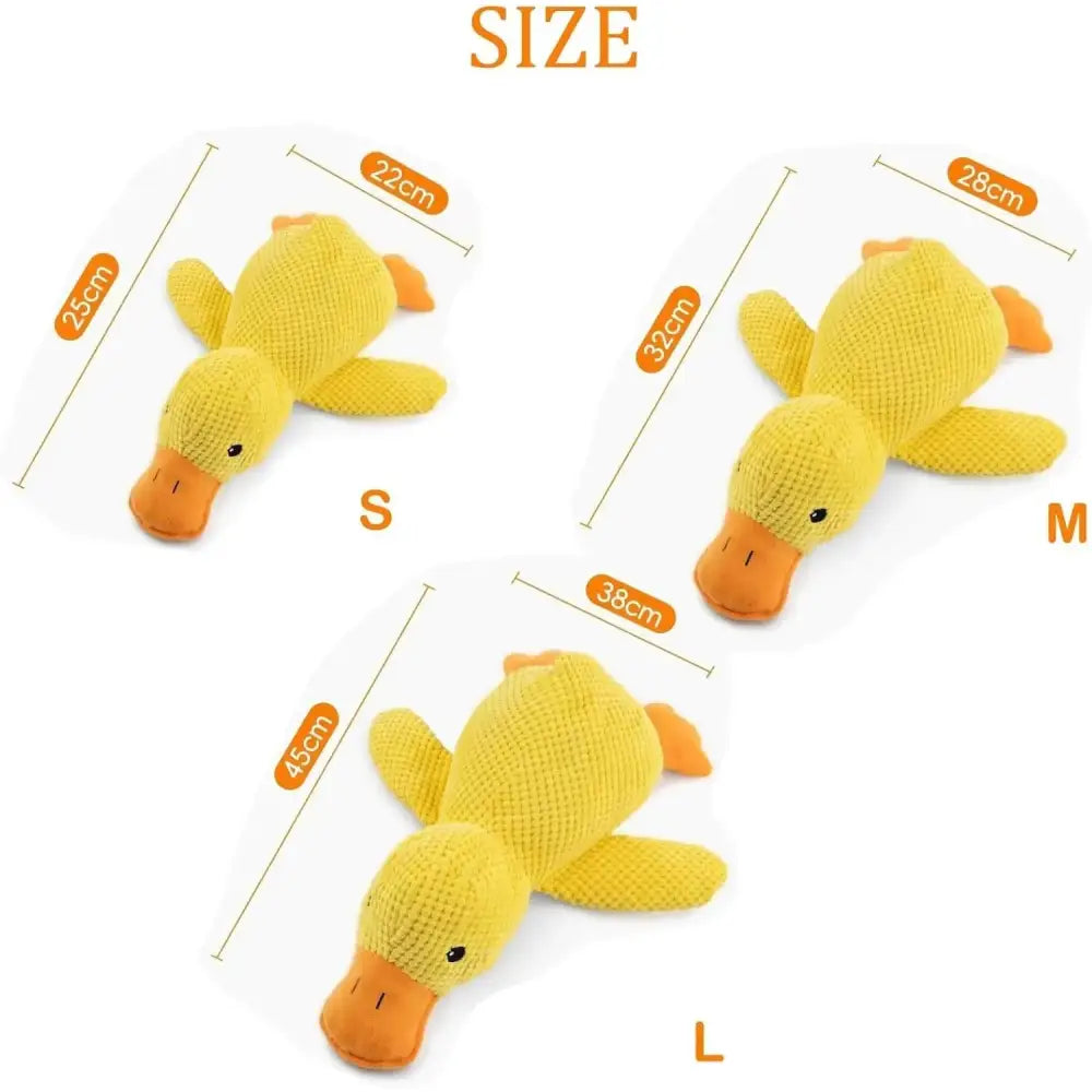 Jouet canard en peluche résistant et sonore pour chien - Jouet pour chien
