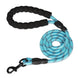 Laisse chien tressée bleue – Poignée en mousse ergonomique - Bleu ciel / 1.2cm 3M - Laisse pour chien