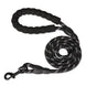 Laisse chien tressée bleue – Poignée en mousse ergonomique - Noir / 1.2cm 2M - Laisse pour chien