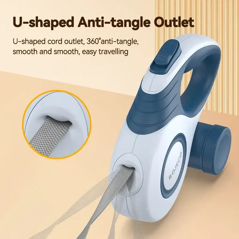 Laisse rétractable automatique Rojeco pour petits chiens et chats - Laisse pour chien