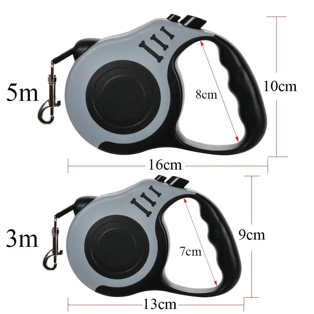Laisse rétractable chien et chat ergonomique – Multicolore - Laisse pour chien