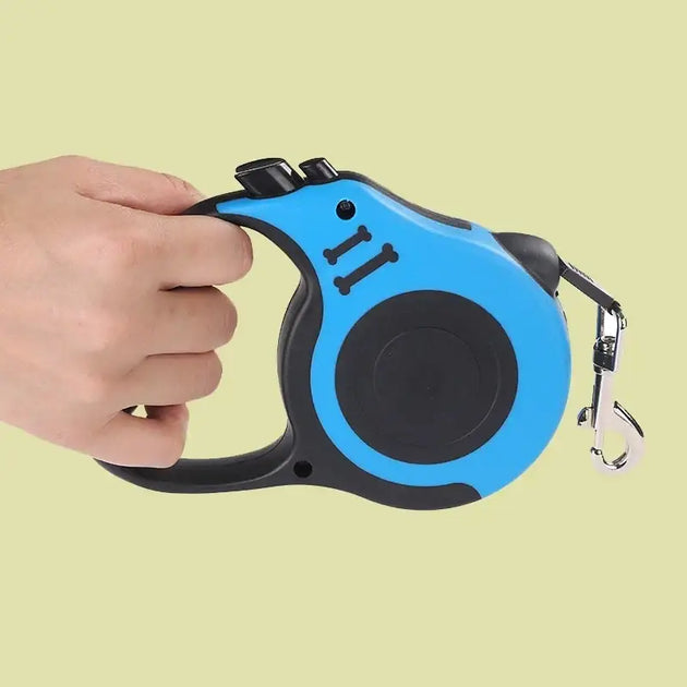 Laisse rétractable chien et chat ergonomique – Multicolore - Laisse pour chien