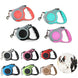 Laisse rétractable chien et chat ergonomique – Multicolore - Laisse pour chien