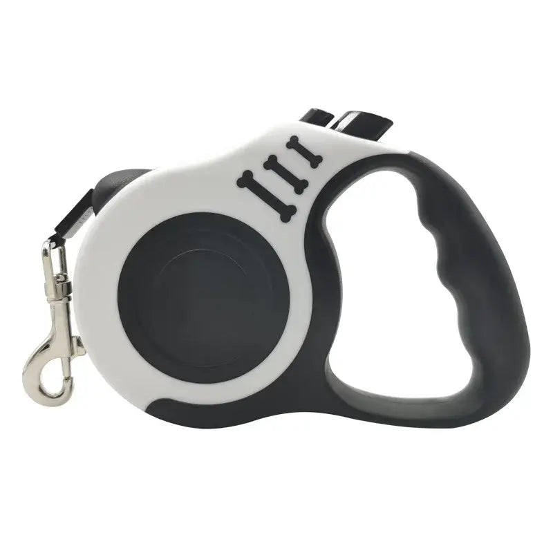 Laisse rétractable chien et chat ergonomique – Multicolore - Blanc / 3m - Laisse pour chien