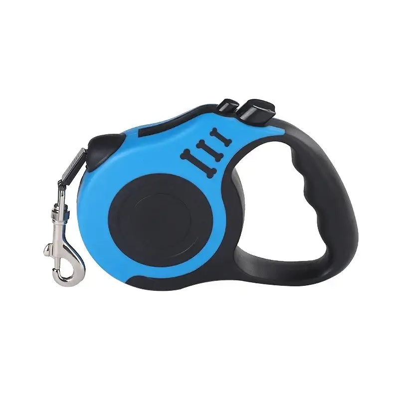 Laisse rétractable chien et chat ergonomique – Multicolore - Bleu / 3m - Laisse pour chien